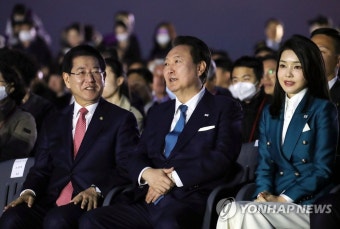 순천만국제정원박람회 방문한 윤석열 대통령 내외