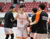 이정현, 승리 환호