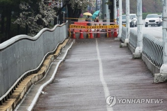 분당 정자교·불정교 전면 통제 이어 수내교도 보행로 차단