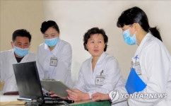 북한 평양 고려병원의 의료진