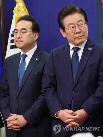 이재명 대표와 박홍근 원내대표