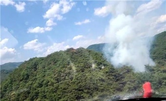 경북 청도 야산 산불…42분만에 진화