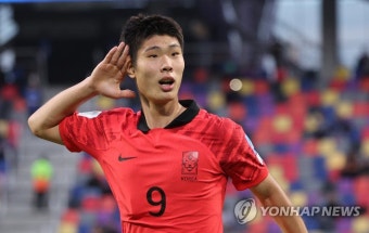 [U20월드컵] '떴다, 이영준'…16강전 선제골 넣은 190 장신 공격수