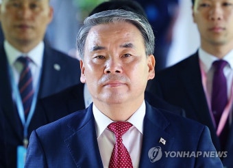 한미일 국방장관 회담 입장하는 이종섭 국방장관