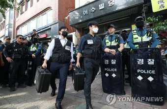 민주노총 건설노조 압수수색 마친 경찰