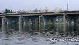 물에 잠긴 탄천주차장
