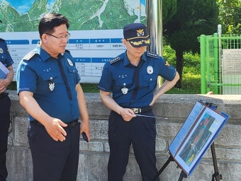 [동정] 이호영 울산경찰청장, 집중호우 취약 지역 현장 점검