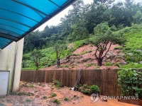 폭우 피해 본 군산 대성중
