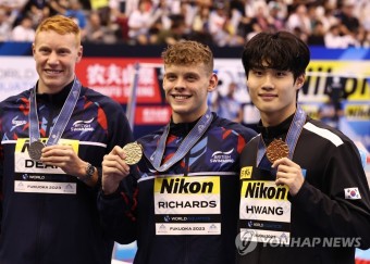 황선우, 자유형 200ｍ 한국新…세계선수권 2회 연속 메달 새역사