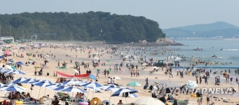 보령 대천해수욕장 피서 인파