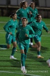 한국전 앞두고 훈련하는 모로코 대표팀