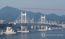 광안대교 위 블랙이글스