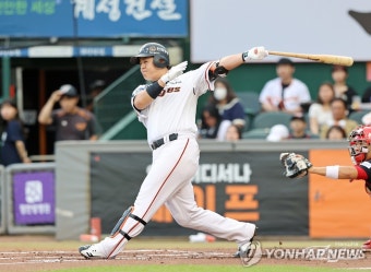 홈런 1위 한화 노시환, 사흘 만에 27호 대포