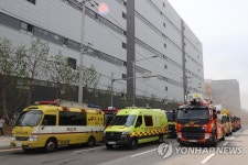 인천 신축 물류센터 화재 현장