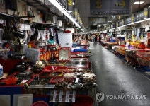 썰렁한 자갈치 시장