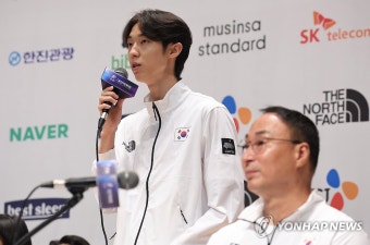 발언하는 태권도 장준