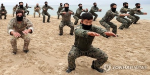 훈련에 앞서 체력 단련