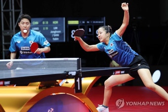 신유빈-임종훈, 중국 26위 조에 완패…아시아선수권 혼복 동메달