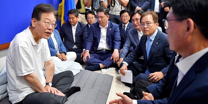 더불어민주당, 이재명 공직선거법 위반 사건 파기환송심 공판 일정 대선 이후로 연기 요구
