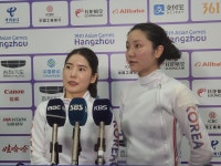 [아시안게임] 펜싱 최인정, 송세라와 연장 끝에 여자 에페 개인전 우승(종합)