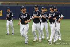 훈련 매진하는 아시안게임 야구대표팀