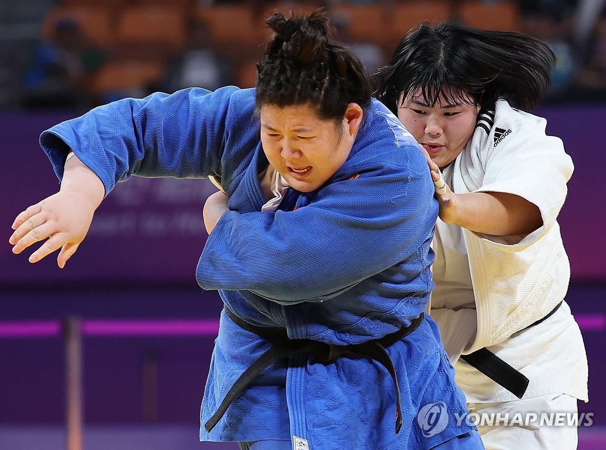 김하윤, 34년 만에 한국 여자 유도 최중량급 금메달 획득