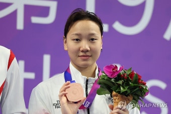 이은지, 여자 배영 100m 동메달