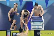 혼성 혼계영 동메달 획득한 한국