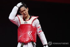 이선기, 태권도 80kg 초과급 16강전서 패배