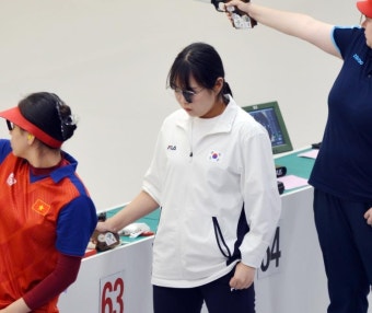 [아시안게임] 사격 김보미, 여자 10ｍ 공기권총 결선 진출 실패…1점 차 탈락