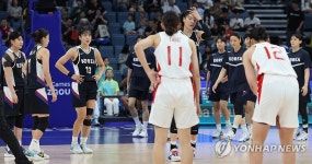 일본에 진 한국 여자 농구