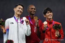 우상혁..아시안게임 2회 연속 은메달