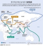 [그래픽] 중국 육상·해상 실크로드 일대일로