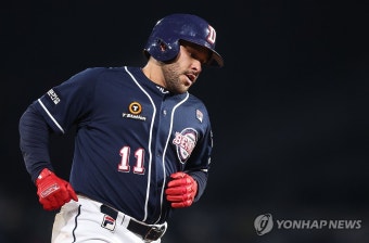 두산 로하스 '가을야구 이제 시작'