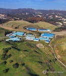 휑한 모습의 한우연구소 방목 초지