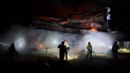 곡성 돼지농장서 화재…2천500마리 폐사