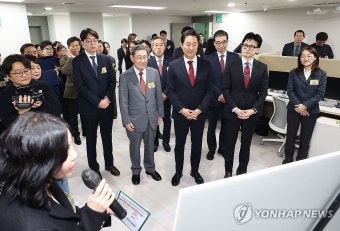 범죄피해자 솔루션 센터 둘러보는 한동훈-오세훈