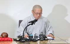 울먹이는 조계종 대변인 우봉 스님