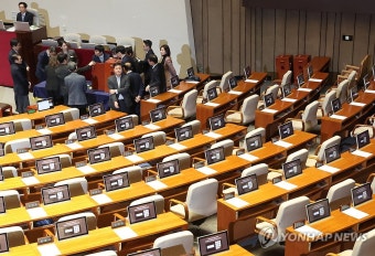 국민의힘 불참 속 검사 탄핵투표 개표