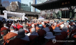 조계사에서 엄수된 자승스님 영결식