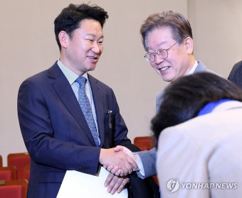 이재명 대표와 곽상언 지역위원장