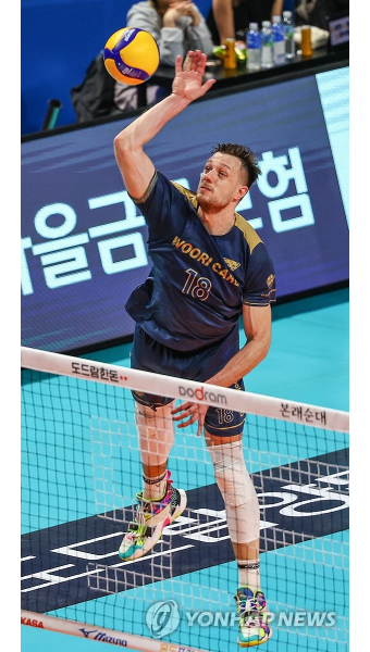 우리카드 마테이, 25득점 활약