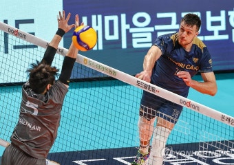 우리카드 마테이, 25득점 활약