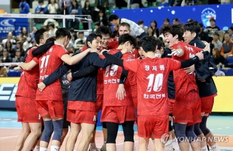 프로배구 한국전력, 삼성화재 꺾고 7연승 성공