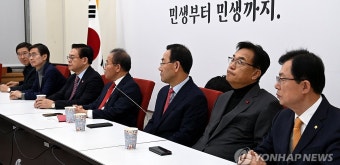 국민의힘 중진의원 연석회의.. 김기현 사퇴 수습방안 논의