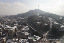 눈 쌓인 남산