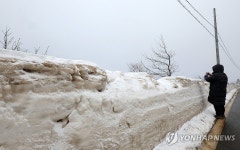치열했던 제설의 흔적