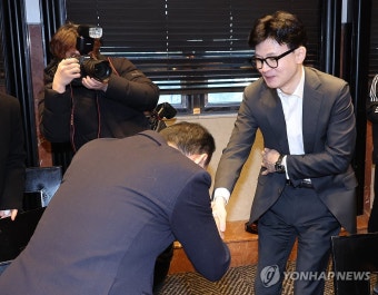 오찬회동하는 한동훈 비대위원장