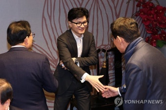 오찬회동하는 한동훈 비대위원장