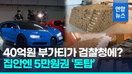 [영상] 진짜! 돈다발 더미…550억 돈세탁에 부가티 타고 초호화 생활